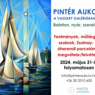 Pintér Aukció Vaszary Villa 2024 Balatonfüred. Balaton, nyár, szerelem aukció kiállítás a galériában