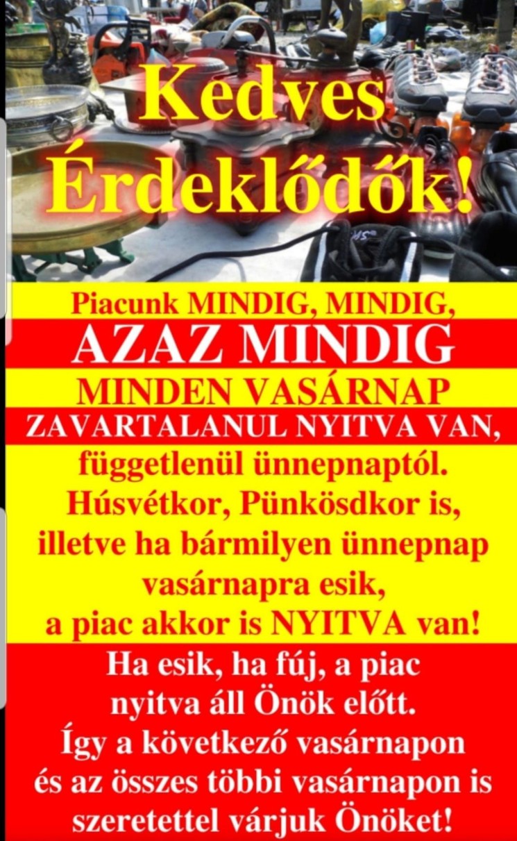 Veszprémi bolhapiac 2026. Házgyári úti Lengyel piac