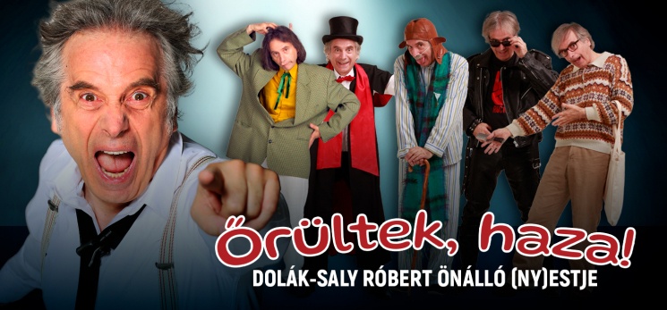 Dolák-Saly Róbert előadások 2024. A népszerű színész-zenész-komikus önálló estjei