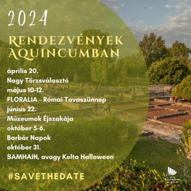 Aquincumi Múzeum programok 2024 Budapest