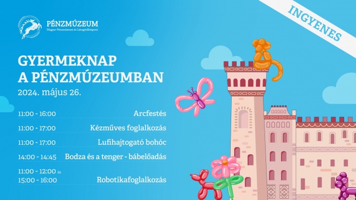 Gyereknap Budapesten, a Pénzmúzeumban 2024. Ingyenes gyereknapi programok