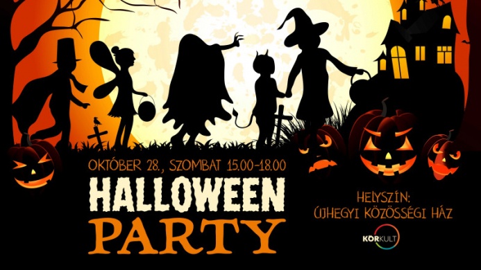 Halloween party gyerekeknek 2023. Budapest, Újhegyi Közösségi Ház