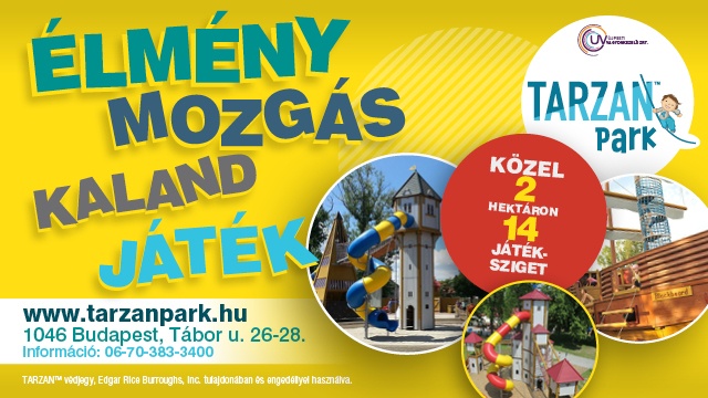 Tarzan Park - biztonságos játszótér Budapesten
