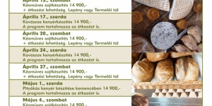 Kovászos kenyérkészítés programok 2024. Ismerje meg a kenyérkészítés fortélyait Valkonyai Portánkon!