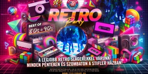 Retro Party Budapesten, minden héten reggelig nosztalgiázunk a 80’s - 90’s évek legtutibb slágereire
