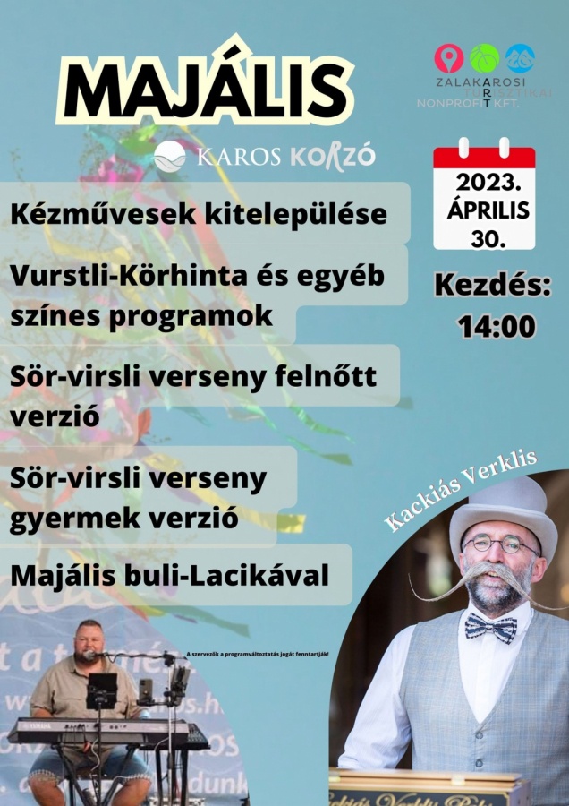 Zalakaros Majális 2024 Programturizmus