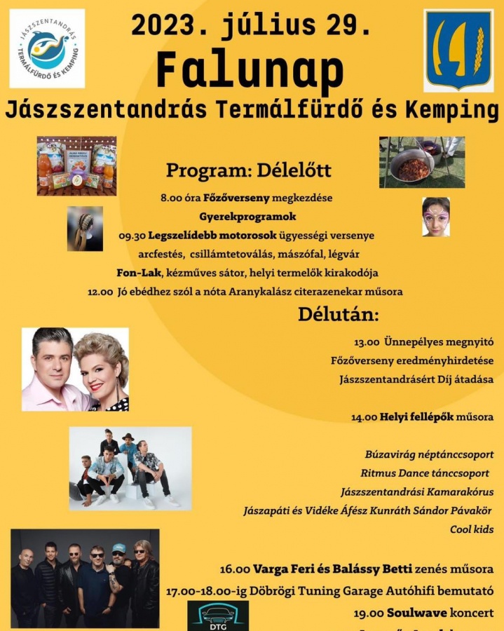 Jászszentandrás falunap 2022 - Programturizmus