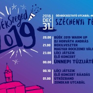 Szilveszter Szegeden, Óévbúcsúztató utcabál a Széchenyi téren Szilveszter Szegeden, Óévbúcsúztató utcabál a Széchenyi téren