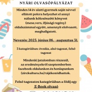 Olvasópályázat Zircen, a Békefi Antal Városi Könyvtárban 2023 Olvasópályázat Zircen, a Békefi Antal Városi Könyvtárban 2023