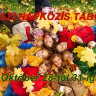 Őszi szünet tábor a Kalandpark Játszóházban 2019 Őszi szünet tábor a Kalandpark Játszóházban 2019