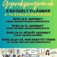 Alkotóműhely programok 2025 Budapest. Különleges kreatív élmények 6-14 éves gyermekeknek