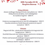 Márton napi libalakoma egész novemberben a móri Öreg Prés Fogadóban Márton napi libalakoma egész novemberben a móri Öreg Prés Fogadóban