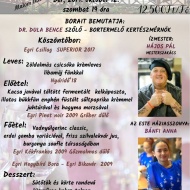 Malom Udvar Fogadó borvacsora, egri borok dr. Dula Bence boraival Malom Udvar Fogadó borvacsora, egri borok dr. Dula Bence boraival