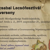 Piliscsabai Lecsófesztivál és Főzőverseny 2019 Piliscsabai Lecsófesztivál és Főzőverseny 2019