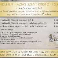 Karácsonyi menü rendelés Zamárdi 2019. Rendeljen házias Szent Kristóf ízeket a karácsonyi asztalra! Karácsonyi menü rendelés Zamárdi 2019. Rendeljen házias Szent Kristóf ízeket a karácsonyi asztalra!