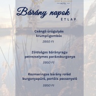 Bárány Napok 2023 Győr. Bárányhúsos ételek kóstolója a Gyirmót Hotel Arundo Éttermében Bárány Napok 2023 Győr. Bárányhúsos ételek kóstolója a Gyirmót Hotel Arundo Éttermében