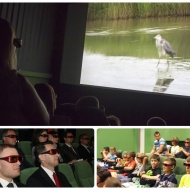 Tisza-tavi Ökocentrum 3D mozi film vetítések a háromdimenziós vetítőteremben