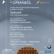 Szekszárdi koncert program 2018. Giacomo Puccini: Tosca, koncertszerű előadás három felvonásban Szekszárdi koncert program 2018. Giacomo Puccini: Tosca, koncertszerű előadás három felvonásban
