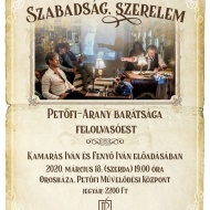 Orosháza előadás 2020. Szabadság, szerelem - Kamarás Iván és Fenyő Iván felolvasóest Orosháza előadás 2020. Szabadság, szerelem - Kamarás Iván és Fenyő Iván felolvasóest