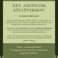 Aquincumi költőverseny 2021 Budapest Aquincumi költőverseny 2021 Budapest