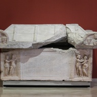 Lapidárium, római kőtár a budapesti Magyar Nemzeti Múzeumban