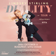 Lindsey Stirling Budapest 2024. Duality album európai koncert turné, vendégművész NYA