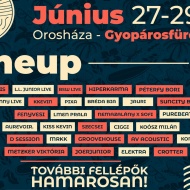 Orosházi nyári fesztivál 2024. Mizújs Babám Fesztivál szabadtéri koncertekkel Gyopárosfürdőn