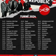 REPUBLIC koncertek 2024. Turné állomások és fellépések naptára