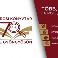 Könyvtári programok Gyöngyösön, a Vachott Sándor Városi Könyvtárban Könyvtári programok Gyöngyösön, a Vachott Sándor Városi Könyvtárban