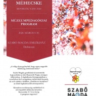 Szabó Magda Emlékház program - Beporzók Napja 2020 - Múzeumi foglalkozás Szabó Magda Emlékház program - Beporzók Napja 2020 - Múzeumi foglalkozás