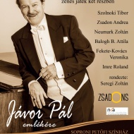 Jávor Pál hajnalai zenés játék 2024 Sopron. Az előadás főszereplői Szolnoki Tibor és Zsadon Andrea