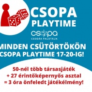 Csopa játék, minden csütörtökön Csopa Playtime Csopa játék, minden csütörtökön Csopa Playtime
