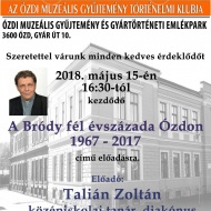 Múltidéző 2018. Az Ózdi Muzeális Gyűjtemény történelmi klubja Múltidéző 2018. Az Ózdi Muzeális Gyűjtemény történelmi klubja
