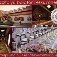 Esküvő a Balatonnál festői környezetben a Rádpusztai Gasztro Élménybirtokon Esküvő a Balatonnál festői környezetben a Rádpusztai Gasztro Élménybirtokon