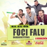 VB falu, Foci VB mérkőzések óriáskivetítőn Orosháza Főterén VB falu, Foci VB mérkőzések óriáskivetítőn Orosháza Főterén
