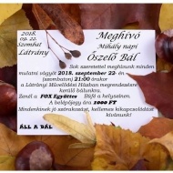 Őszelő Bál Látrányban MIhály napi zenés mulatság Őszelő Bál Látrányban MIhály napi zenés mulatság