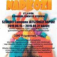 Nyári napközi Budapesten, játékos programokkal és gyermekfelügyelettel a Campona Játszóházban Nyári napközi Budapesten, játékos programokkal és gyermekfelügyelettel a Campona Játszóházban