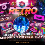 Retro Party Budapesten, minden héten reggelig nosztalgiázunk a 80’s - 90’s évek legtutibb slágereire Retro Party Budapesten, minden héten reggelig nosztalgiázunk a 80’s - 90’s évek legtutibb slágereire