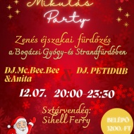 Mikulás party, zenés éjszakai fürdőzés a Bogácsi Gyógy- és Strandfürdőben Mikulás party, zenés éjszakai fürdőzés a Bogácsi Gyógy- és Strandfürdőben