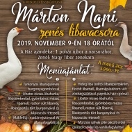 Márton-nap a Balatonnál 2019. Zenés libavacsora a Szent Kristóf Borétteremben Zamárdiban Márton-nap a Balatonnál 2019. Zenés libavacsora a Szent Kristóf Borétteremben Zamárdiban