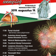 Szent István napi ünnepség 2019 Poroszló Szent István napi ünnepség 2019 Poroszló