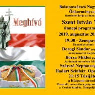 Szent István napi városi ünnepség Balatonszárszón Szent István napi városi ünnepség Balatonszárszón