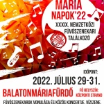 Mária napok Balatonmáriafürdő 2019. Nemzetközi Fúvószenekari Találkozó Mária napok Balatonmáriafürdő 2019. Nemzetközi Fúvószenekari Találkozó