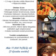 November 1. ünnepi hétvége Móron családi programokkal várja Önt és családját Öreg Prés Fogadónk November 1. ünnepi hétvége Móron családi programokkal várja Önt és családját Öreg Prés Fogadónk