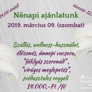 Nőnapi wellness akció romantikus programokkal a négycsillagos bakonyi Hasik Hotelben Nőnapi wellness akció romantikus programokkal a négycsillagos bakonyi Hasik Hotelben