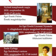 Nyitott Templomok Napja 2018 Egri Érseki Palota Nyitott Templomok Napja 2018 Egri Érseki Palota
