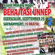 Behajtási ünnep 2018. Szent Mihály napi programok Egerszalókon Behajtási ünnep 2018. Szent Mihály napi programok Egerszalókon