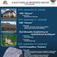 Kulturális Örökség Napjai Ózd 2019 Kulturális Örökség Napjai Ózd 2019
