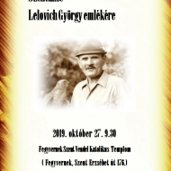 Szentmise Fegyvernek 2019. Szentmise Lelovich György emlékére Szentmise Fegyvernek 2019. Szentmise Lelovich György emlékére