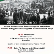 Október 23. programok Oroszlány 2018. Ünnepi megemlékezés és koszorúzás Október 23. programok Oroszlány 2018. Ünnepi megemlékezés és koszorúzás